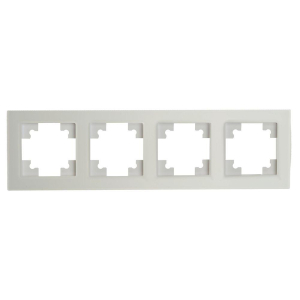 Рамка 4-постовая Stekker Катрин белый матовый GFR00-7004-01M 49597