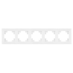 Рамка 5-постовая Stekker Катрин белый GFR00-7005-01 39637
