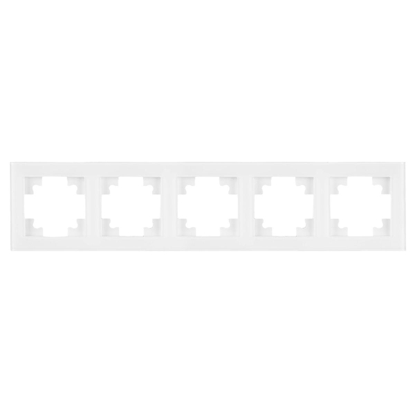 Рамка 5-постовая Stekker Катрин белый GFR00-7005-01 39637