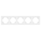Рамка 5-постовая Stekker Катрин белый GFR00-7005-01 39637