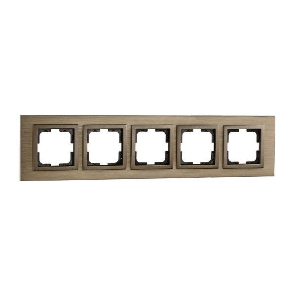 Рамка 5-постовая Mono Electric Style Aluminium бронза 107-810000-164 Рамка 5-постовая Mono Electric Style Aluminium бронза 107-810000-164
