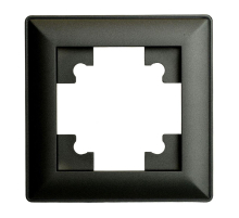 Рамка 1-местная Stekker Катрин черный PFR00-7001-05 39812