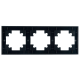 Рамка 3-постовая Stekker Катрин черный GFR00-7003-05 39520
