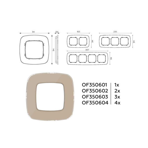 Рамка AMBRELLA VOLT OF350603