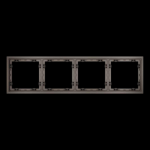 Рамка пластиковая S70 на 4 пост, (капучино) Voltum VLS100414