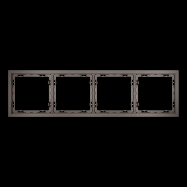 Рамка пластиковая S70 на 4 пост, (капучино) Voltum VLS100414