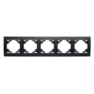 Рамка 5-постовая Stekker Эрна черный PFR00-9005-03 39622