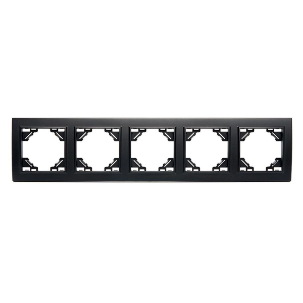 Рамка 5-постовая Stekker Эрна черный PFR00-9005-03 39622