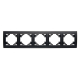 Рамка 5-постовая Stekker Эрна черный PFR00-9005-03 39622