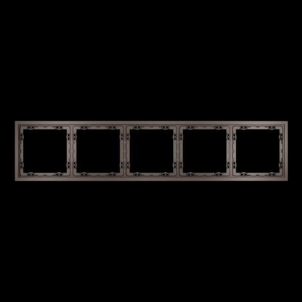 Рамка пластиковая S70 на 5 пост, (капучино) Voltum VLS100514