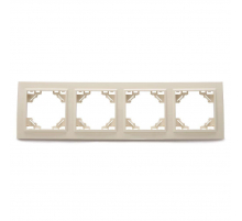 Рамка 4-постовая Stekker Эрна слоновая кость PFR00-9004-02 39243