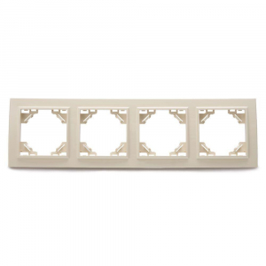 Рамка 4-постовая Stekker Эрна слоновая кость PFR00-9004-02 39243