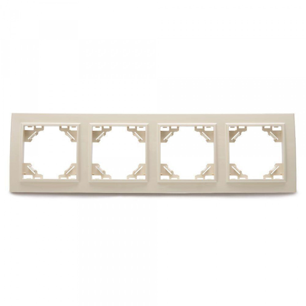 Рамка 4-постовая Stekker Эрна слоновая кость PFR00-9004-02 39243 Рамка 4-постовая Stekker Эрна слоновая кость PFR00-9004-02 39243