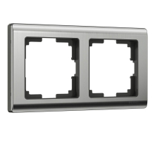 Рамка на 2 поста Werkel Metallic глянцевый никель W0021602 4690389159039