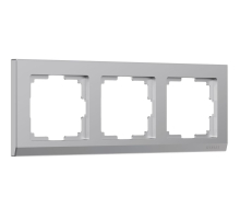 Рамка на 3 поста Werkel Stark серебряный W0031806 4690389161858