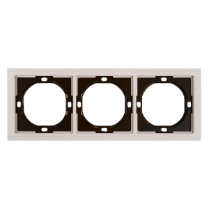 Рамка 3-местная, Stekker Мия, PFR00-3003-08, пудровый жемчуг 50488