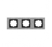 Рамка 3-постовая Mono Electric Style Granit белый гранит 107-600000-162