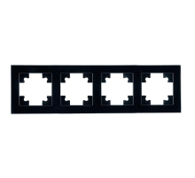 Рамка 4-постовая Stekker Катрин черный GFR00-7004-05 39521