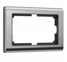 Рамка Werkel Metallic для двойной розетки глянцевый никель W0081602 4690389159077