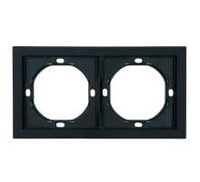 Рамка 2-местная, Stekker Мия, PFR00-3002-05, черный бархат 50462