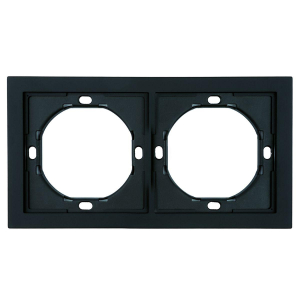 Рамка 2-местная, Stekker Мия, PFR00-3002-05, черный бархат 50462