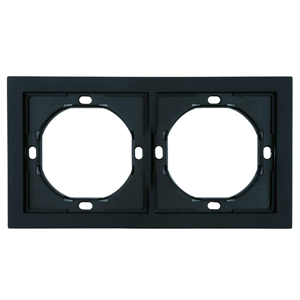 Рамка 2-местная, Stekker Мия, PFR00-3002-05, черный бархат 50462