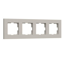 Рамка на 4 поста Werkel Slab дымчатый софт W0042917 a071628