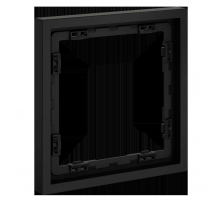 Рамка пластиковая Voltum S70 на 1 пост, (черный матовый) VLS100108