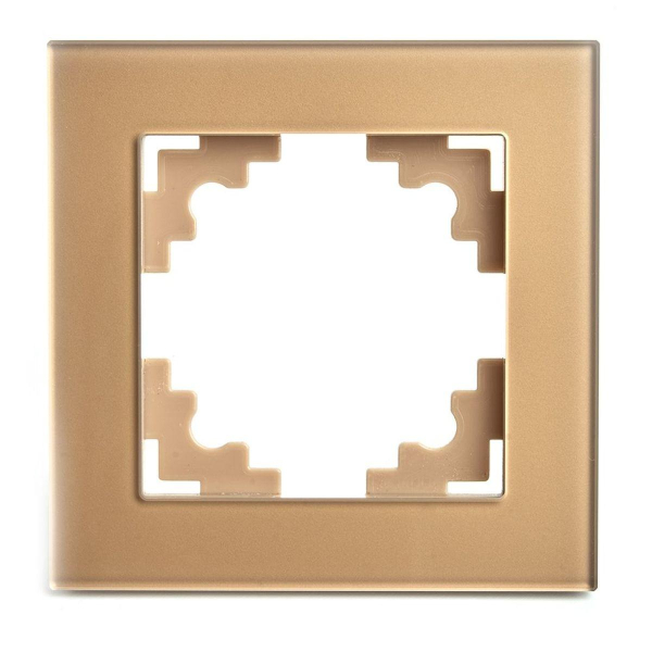 Рамка 1-постовая Stekker Катрин золото GFR00-7001-08 49032