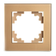 Рамка 1-постовая Stekker Катрин золото GFR00-7001-08 49032