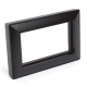Рамка 2-местная (без перемычки), пластик, Stekker, PFR00-7012-05  Катрин, черный 50046