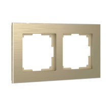 Рамка Werkel Aluminium на 2 поста шампань алюминий W0021711 4690389158148