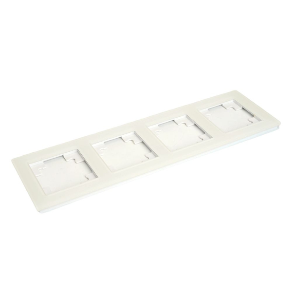 Рамка 4-постовая Stekker Катрин белый матовый GFR00-7004-01M 49597