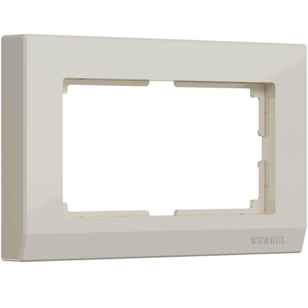 Рамка Werkel Stark для двойной розетки слоновая кость W0081803 4690389162077 Рамка Werkel Stark для двойной розетки слоновая кость W0081803 4690389162077