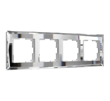 Рамка на 4 поста Werkel Diamant зеркальный W0041220 4690389158858
