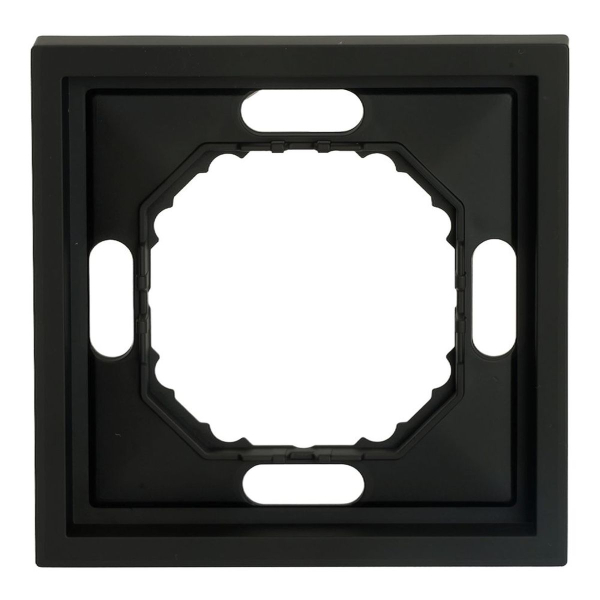 Рамка 1-постовая Stekker Эмили черный уголь PFR00-5001-05 49858