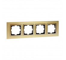 Рамка 4-постовая Mono Electric Style Aluminium титан-шампань 107-830000-163