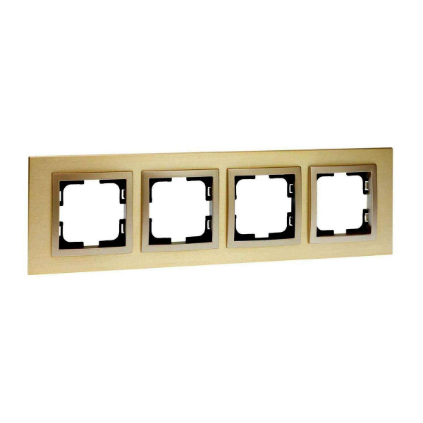 Рамка 4-постовая Mono Electric Style Aluminium титан-шампань 107-830000-163 Рамка 4-постовая Mono Electric Style Aluminium титан-шампань 107-830000-163