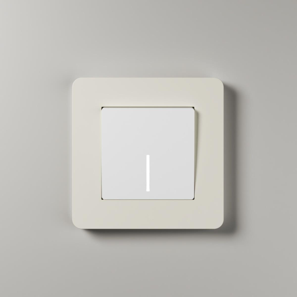 Рамка Werkel Split на 1 пост айвори/белый W0013066 4690389206016