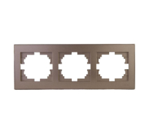 Рамка 3-ая горизонтальная Lezard Rain бронза 703-3131-148