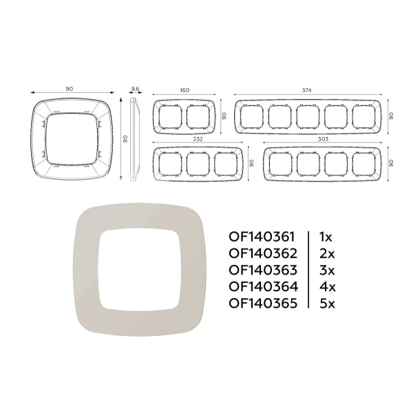 Рамка AMBRELLA VOLT OF140362
