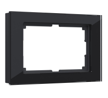 Рамка для двойной розетки Werkel Favorit черный W0081108 4690389160226