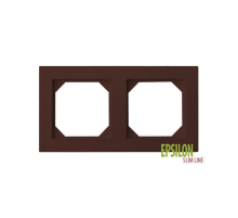 Рамка 2-постовая Liregus Epsilon коричневый 28-152