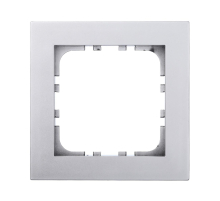 Рамка LK Studio 1-постовая (серебристый металлик) LK80 844103-1