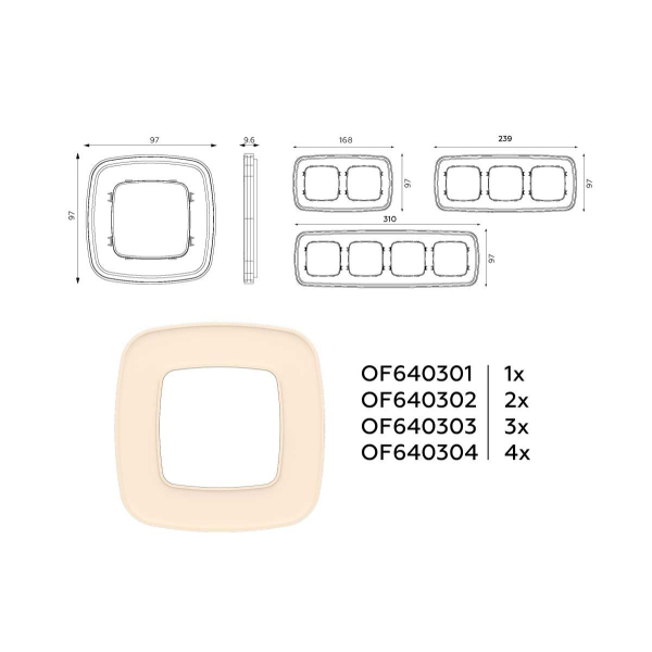 Рамка AMBRELLA VOLT OF640302