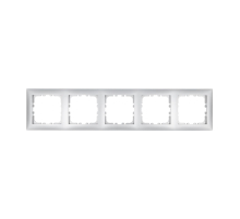 Рамка LK Studio 5-постовая (серебристый металлик) LK60 864503-1