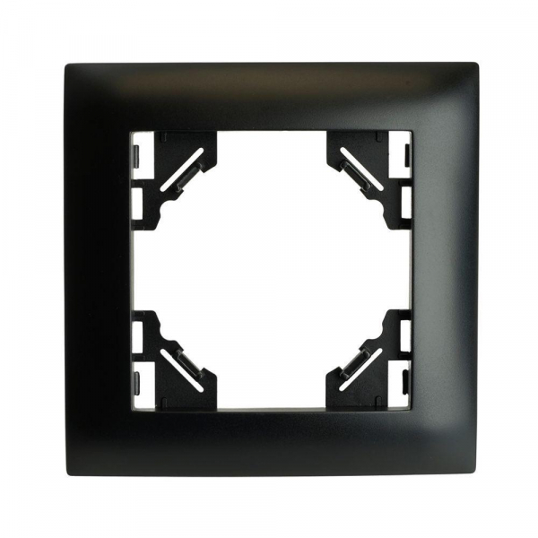Рамка 1-постовая Stekker Эрна Элегант черный PFR00-9011-03 49661 Рамка 1-постовая Stekker Эрна Элегант черный PFR00-9011-03 49661