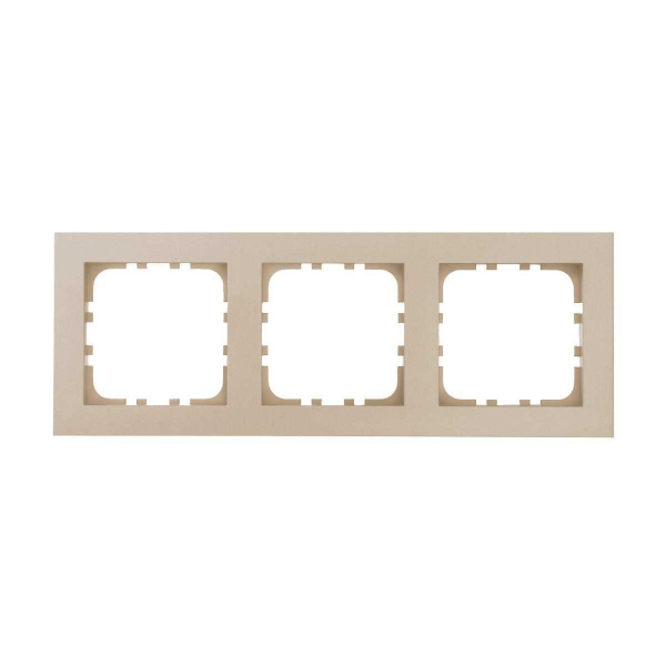 Рамка 3-постовая LK Studio (шампань) LK80 FLAT, 844306-1 Рамка 3-постовая LK Studio (шампань) LK80 FLAT, 844306-1