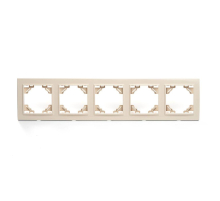 Рамка 5-постовая Stekker Эрна слоновая кость PFR00-9005-02 39621