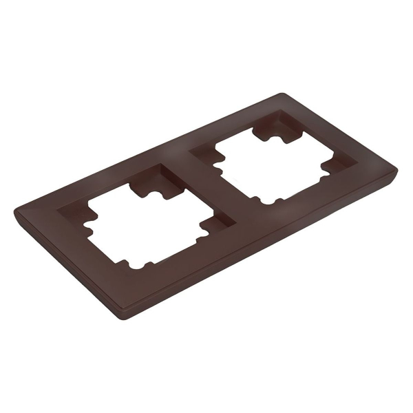 Рамка 2-постовая Stekker Катрин шоколад PFR00-7002-04 39818